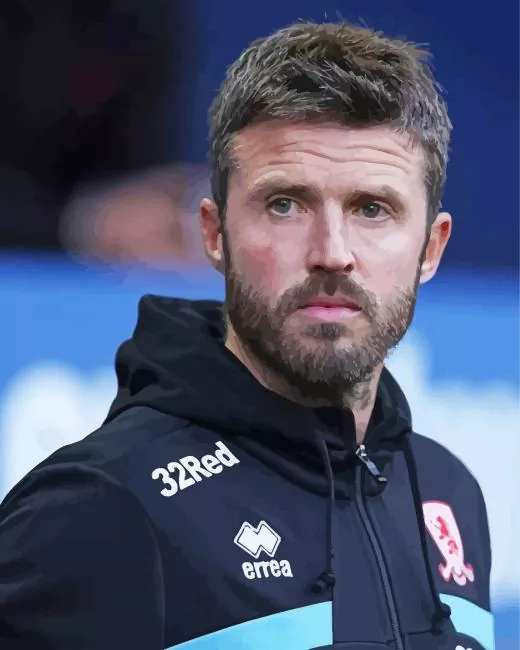 The Football Coach Michael Carrick Diamond by Numbers The Football Coach Michael Carrick Diamond Painting