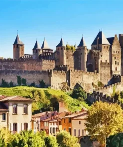 The Medieval City Carcassonne Diamond Painting