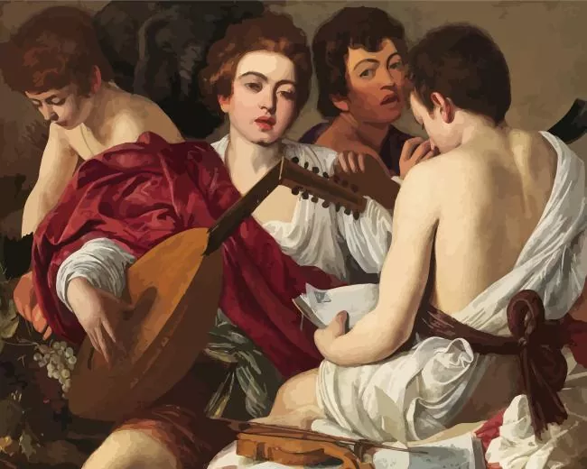 The musicians caravaggio Diamond Paintings The Musicians Caravaggio Diamond Painting