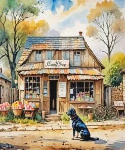 Vintage Candy Shop Diamond Painting