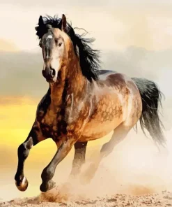 Brown Mustang Horse Diamond Painting