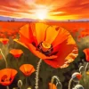 California Poppy Field Diamond Painting
