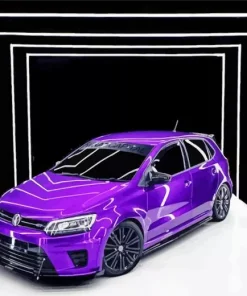 Candy Purple Car Diamond Painting