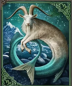 Capricorn Goat Mermaid Diamond Painting