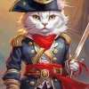 Captain Meow Diamond Painting