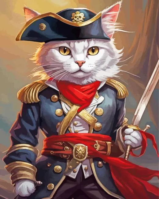 captain meow Diamond Dotz Captain Meow Diamond Painting
