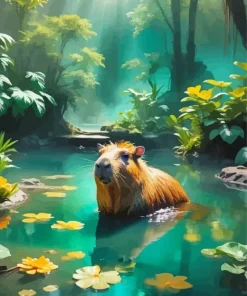 Capybara Art Diamond Painting