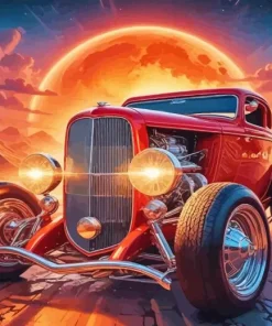 Car ZZ Top Eliminator Diamond Painting