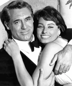 Cary Grant And Sophia Loren Diamond Painting