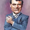 Cary Grant Caricature Diamond Painting