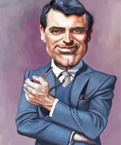 Cary Grant Caricature Diamond Painting