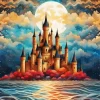 Castle By The Sea Diamond Painting