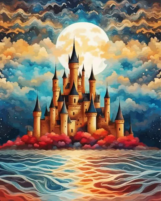 castle by the sea Diamond Dotz Castle By The Sea Diamond Painting
