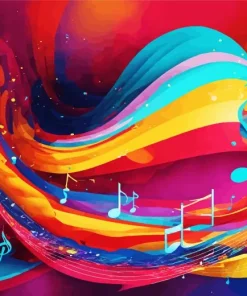 Colorful Music Notes Diamond Painting