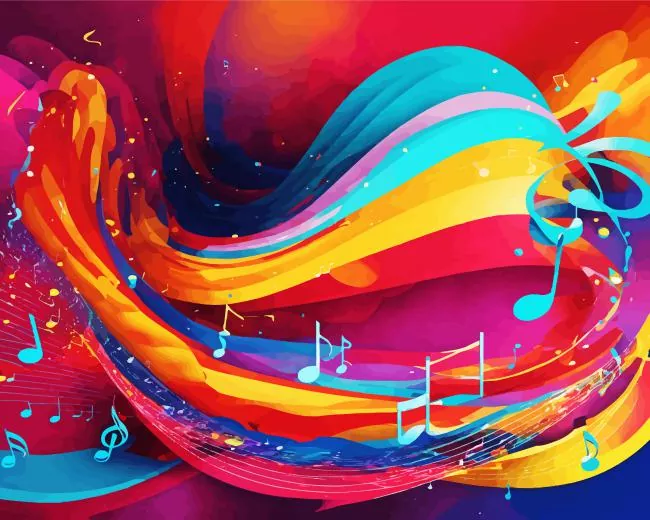 colorful music notes Diamond Paintings Colorful Music Notes Diamond Painting