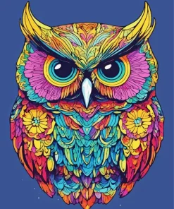 Colorful Owl Bird Diamond Painting