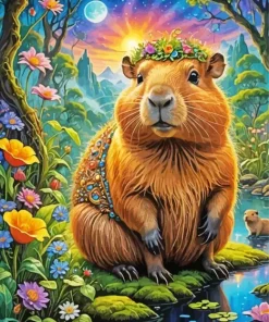 Cute Capybara Diamond Painting