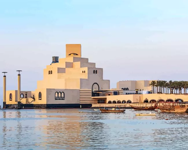 doha museum of islamic art Diamond Paintings Doha Museum Of Islamic Art Diamond Painting