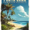 Dominican Republic Punta Cana Poster Diamond Painting