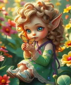 Elf Girl Art Diamond Painting