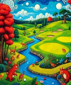 Fantasy Golf Landscape Diamond Painting