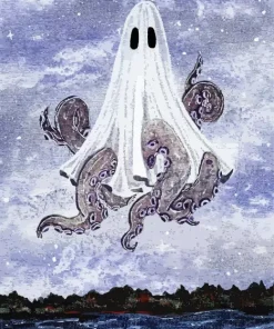 Ghost Octopus Diamond Painting