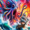Giant Kraken Diamond Painting