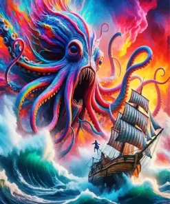Giant Kraken Diamond Painting
