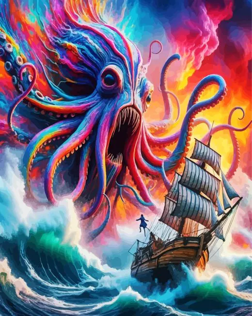 giant kraken Diamond Dotz Giant Kraken Diamond Painting