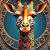 Giraffe Mandala Art Diamond Painting
