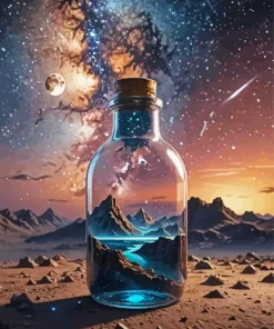 Glass Bottle Art Diamond Painting