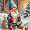 Gnome Christmas Art Diamond Painting