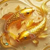 Golden Fish Art Diamond Painting