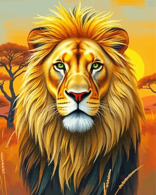 golden lion Diamond Dotz Golden Lion Diamond Painting