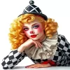 Gorgeous Clown Girl Diamond Painting