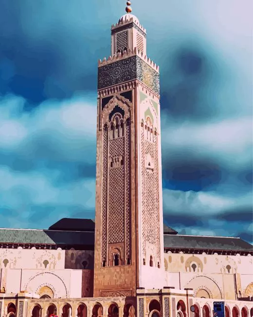 hassan II mosque casablanca Diamond Dotz Hassan II Mosque Casablanca Diamond Painting