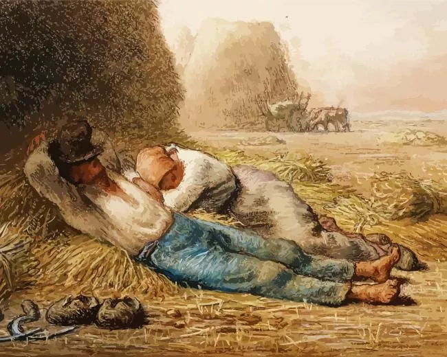 jean francois millet noonday rest Diamond Paintings Jean Francois Millet Noonday Rest Diamond Painting