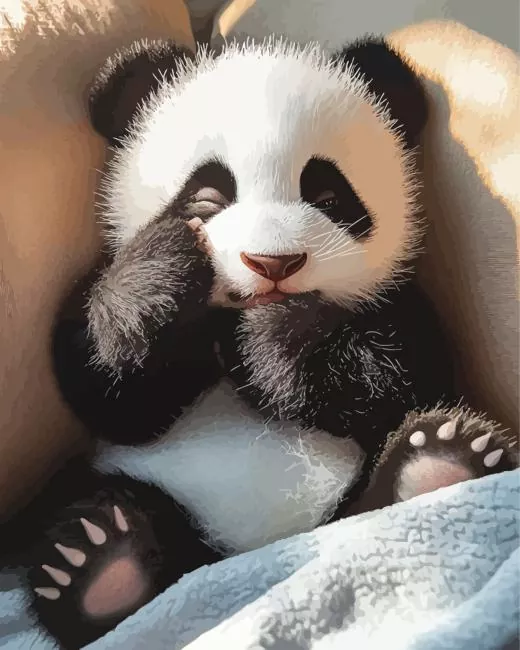 little sad panda Diamond Paintings Little Sad Panda Diamond Painting