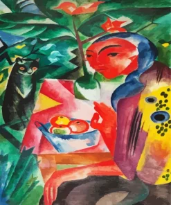 Madchen Mit Katze Campendonk Diamond Painting