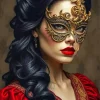 Mask Fancy Lady Diamond Painting