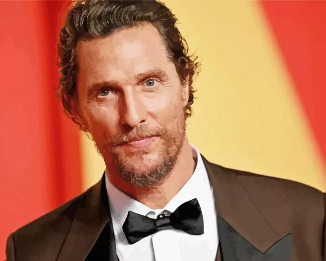 matthew mcconaughey Diamond By Numbers Matthew Mcconaughey Diamond Painting