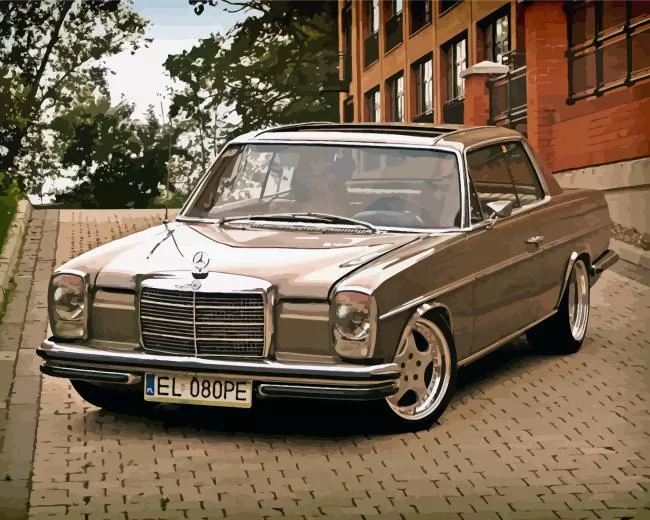 mercedes benz w114 Diamond Paintings Mercedes Benz W114 Diamond Painting