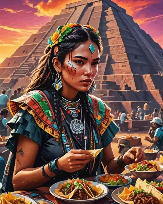 mexican girl Diamond By Numbers Mexican Girl Art Diamond Painting