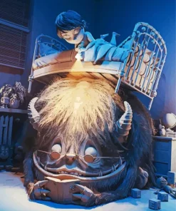 Monster Under Bed Diamond Painting