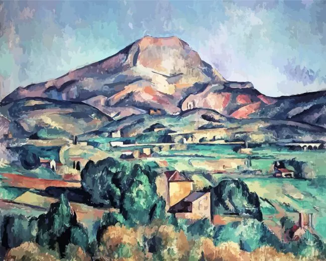 mont sainte victoire seen from bellevue Diamond Paintings Mont Sainte Victoire Seen From Bellevue Diamond Painting