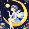 Moon And Fairy Diamond Painting