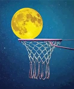 Moon Basketball Diamond Painting