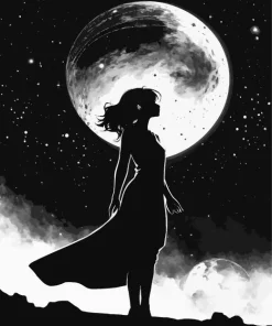 Moon Woman Diamond Painting