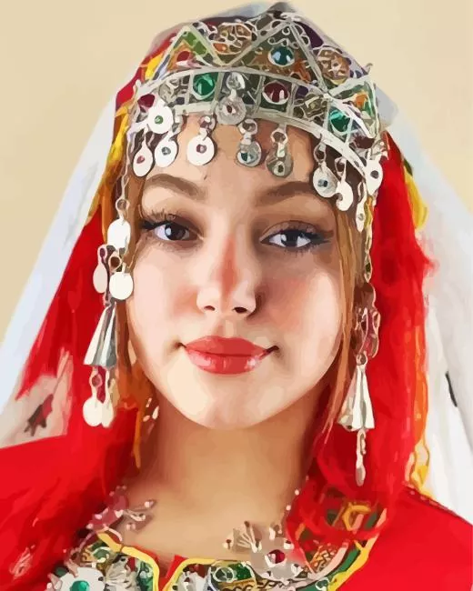 moroccan amazigh woman Diamond Paintings Moroccan Amazigh Woman Diamond Painting