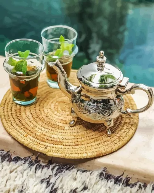 moroccan mint tea Diamond Dotz Moroccan Mint Tea Diamond Painting